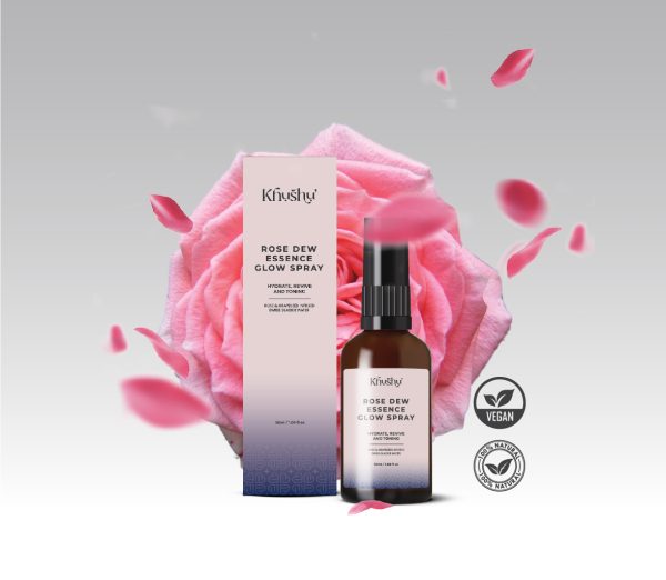 Khushu’ Face Mist I Rose Dew Essence Glow Spray