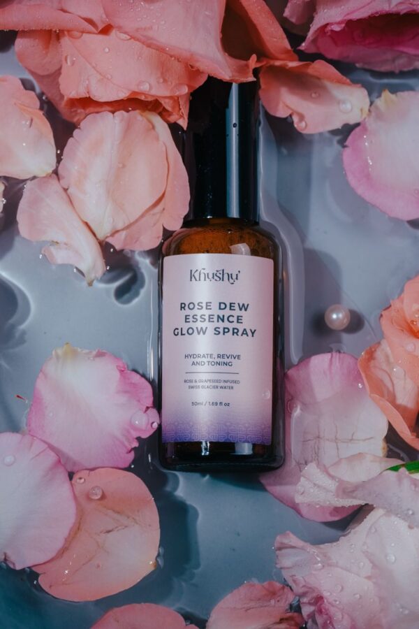 Khushu’ Face Mist I Rose Dew Essence Glow Spray - Image 2